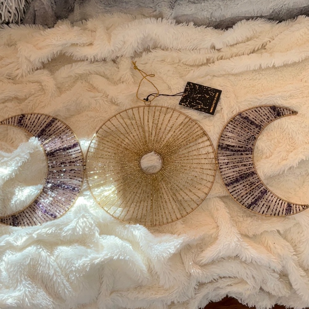 Sacred Triple Moon Wiccan Wall Decor